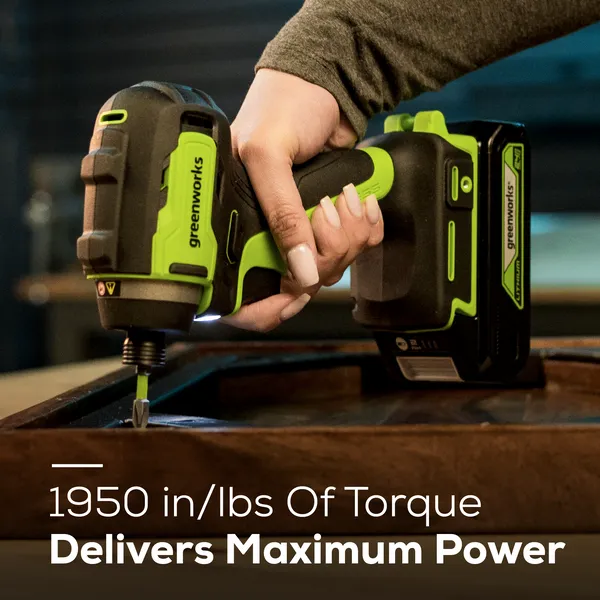 24V Brushless Impact Driver & Angle Grinder Combo Kit w/ (2) 2.0Ah Batteries & Charger