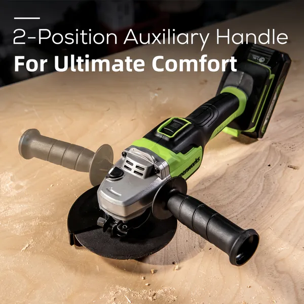 24V Brushless Impact Driver & Angle Grinder Combo Kit w/ (2) 2.0Ah Batteries & Charger