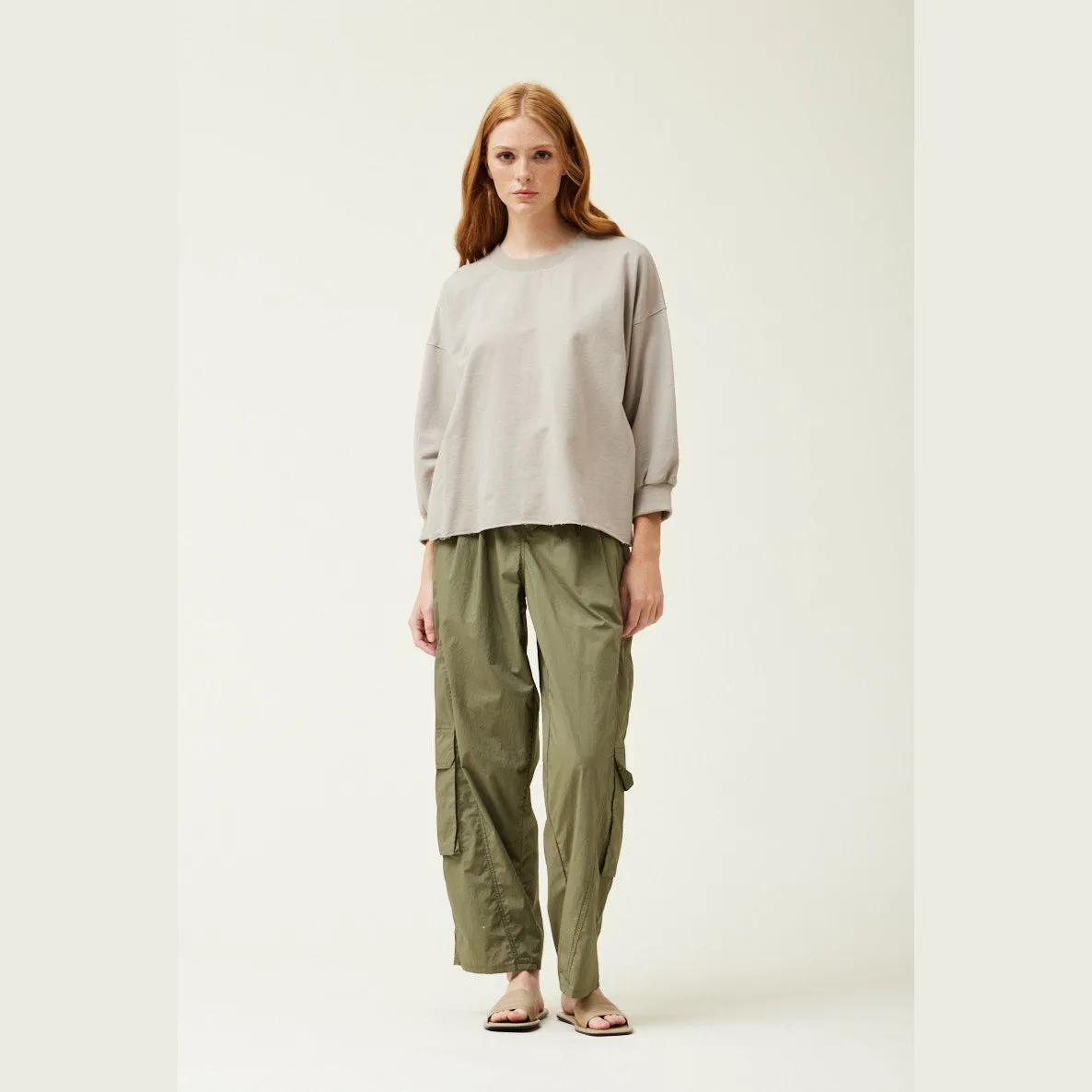 3/4 Sleeve French Terry Top