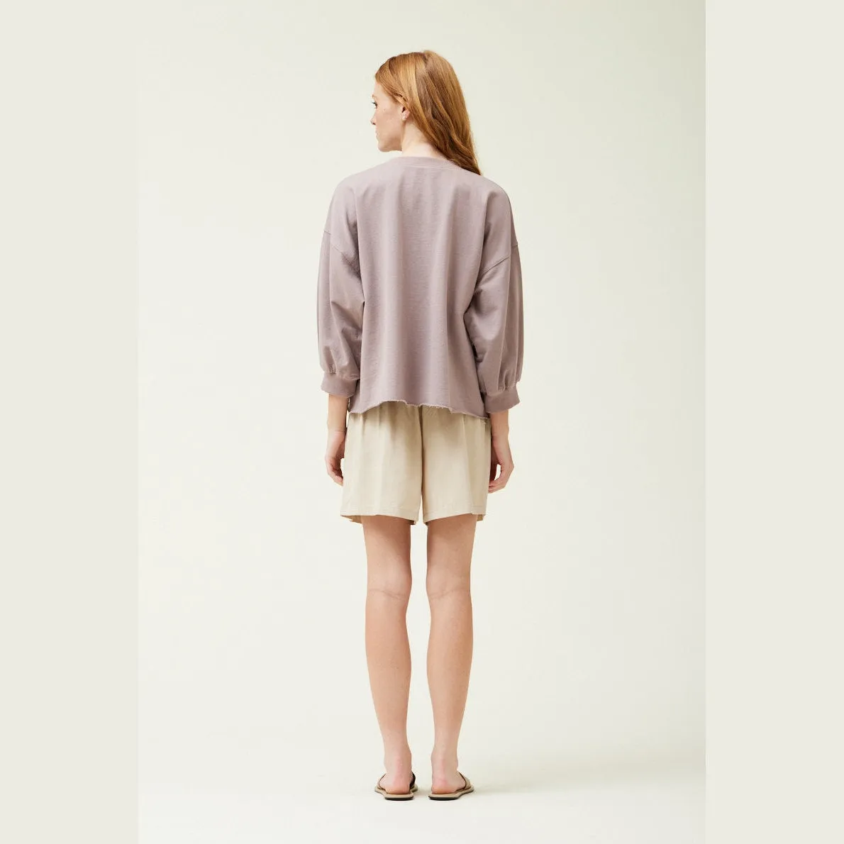 3/4 Sleeve French Terry Top