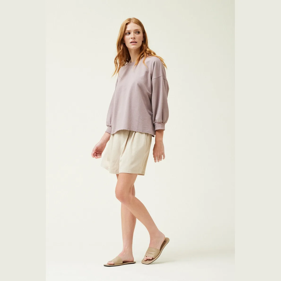 3/4 Sleeve French Terry Top