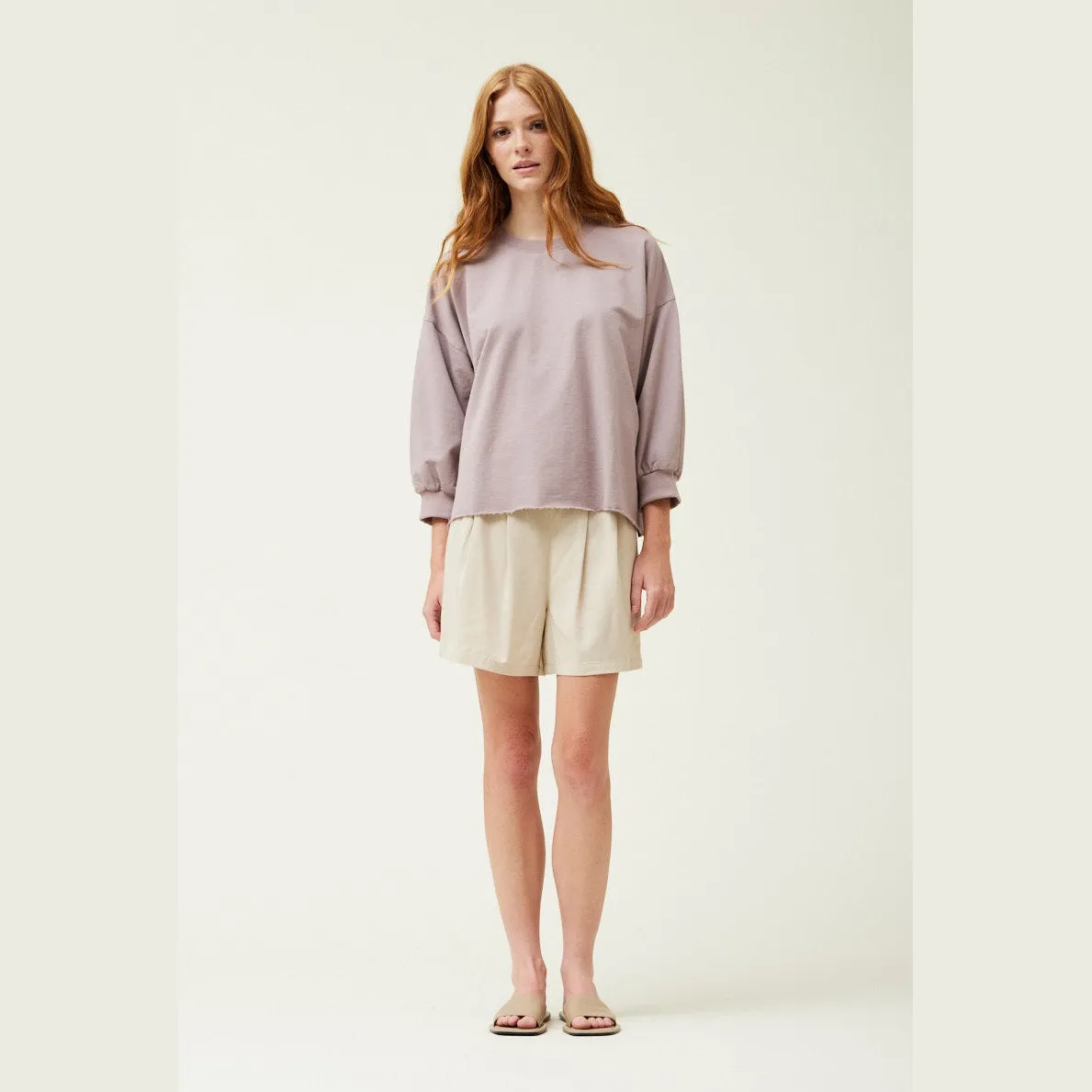 3/4 Sleeve French Terry Top