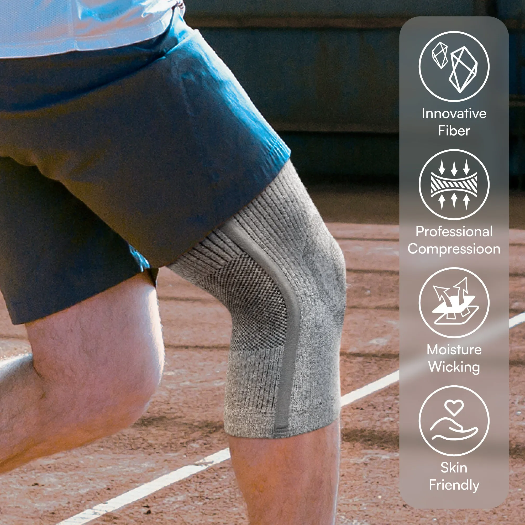 3D Knit Knee Sleeve/Brace S-SUPPORT (Pair)