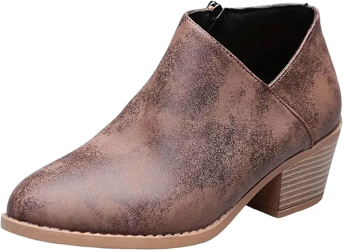 Ankle Boots for Women Women's Ankle Boots Side Zipper Chelsea Booties Winter Fall Fashion Short Boots Suede Low Stock Heel