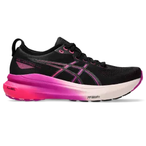 Asics Kayano 31 Women's Running Shoes Black/Bold Magenta AW24