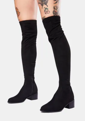 Black Sadie Knee High Boots