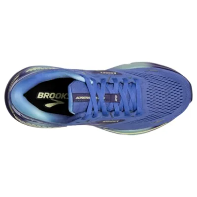 Womens Brooks Adrenaline GTS 23 Baja Blue Yellow Lime - Optimal Running Sneakers