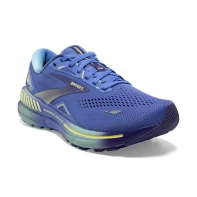 Womens Brooks Adrenaline GTS 23 Baja Blue Yellow Lime - Optimal Running Sneakers