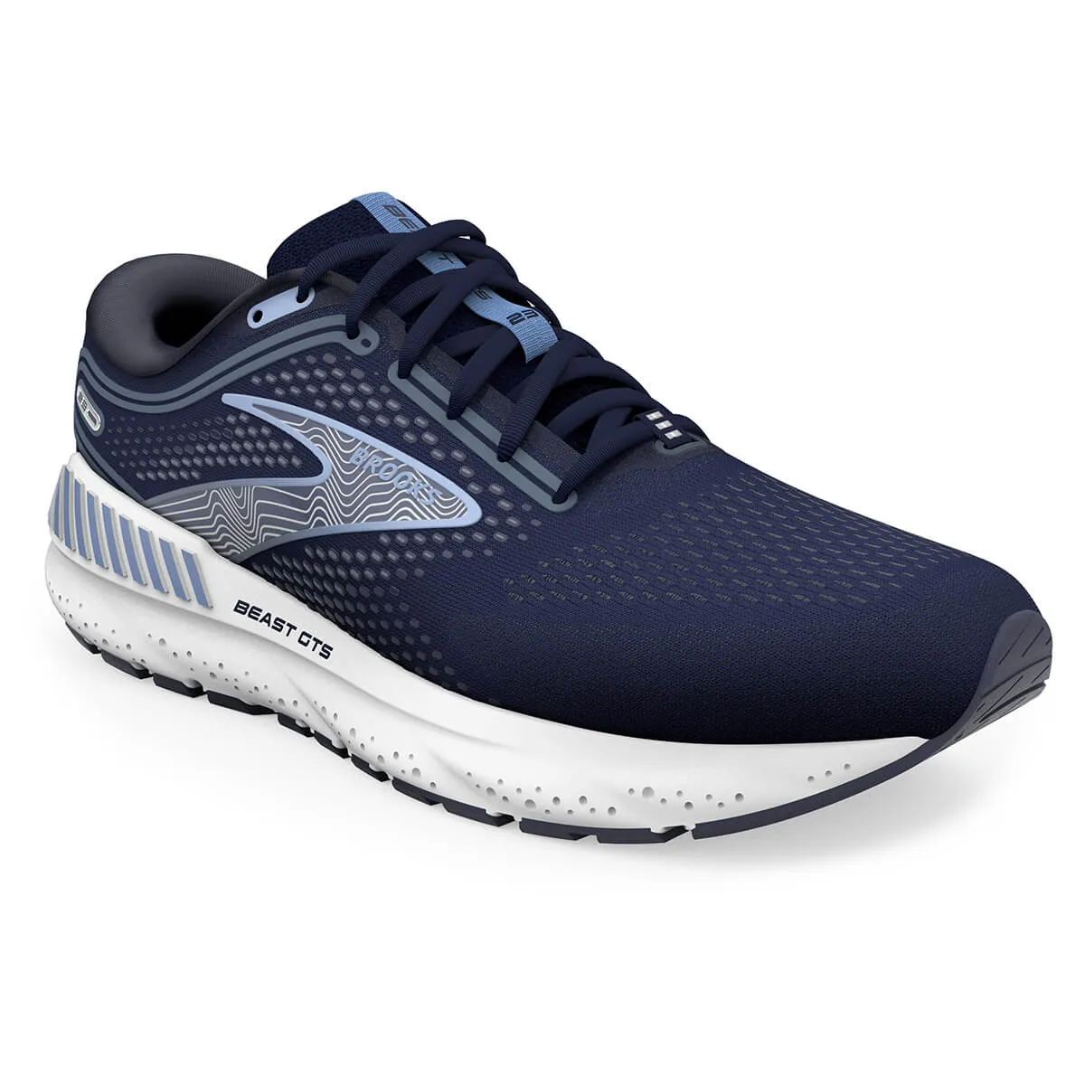 Brooks Beast GTS 23 Mens Running Shoes - Peacoat/Blue/White Colorway