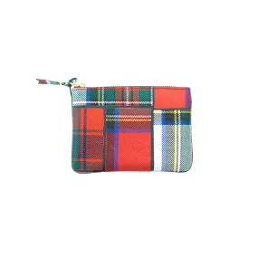 CDG Tartan Patchwork Pouch (Red)