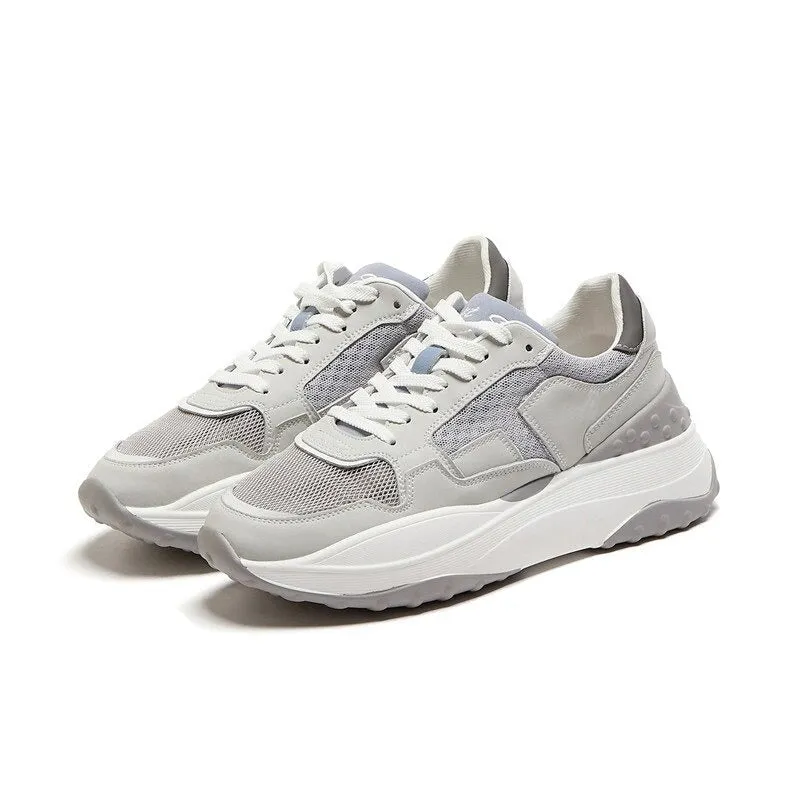 CLEARANCE / Fashion Women's Patchwork Genuine Leather Sneaker