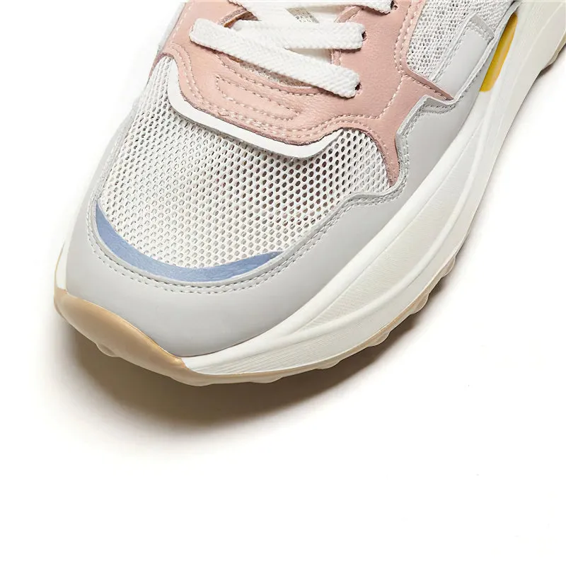 CLEARANCE / Fashion Women's Patchwork Genuine Leather Sneaker