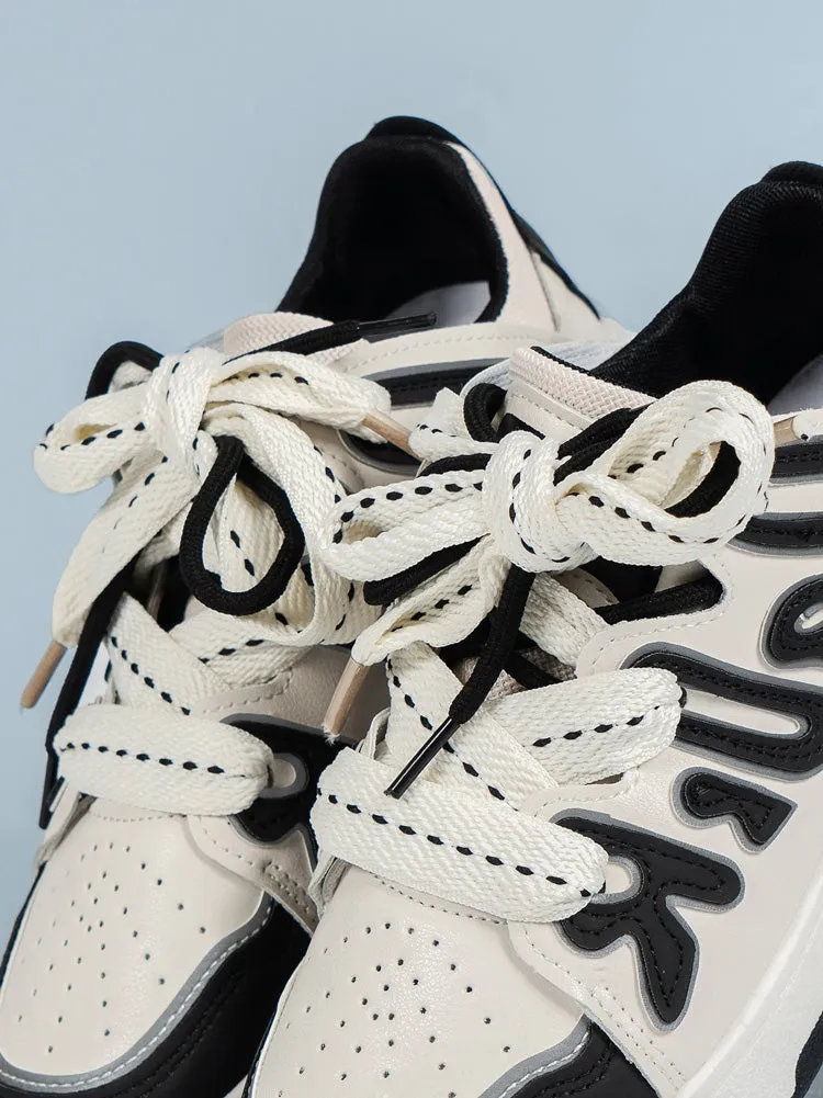 Color Block Flat Sneakers