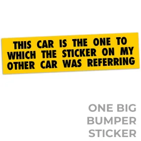 Correct Car Identification Stickers