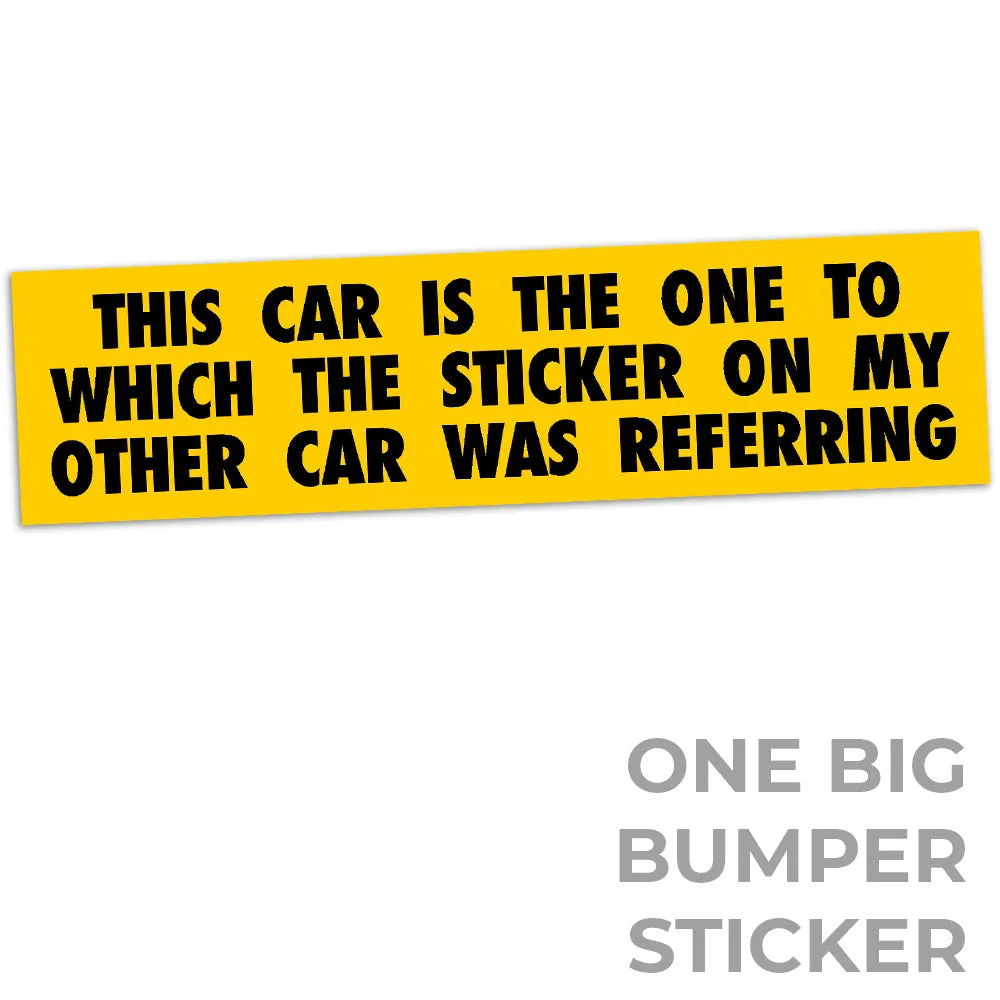 Correct Car Identification Stickers