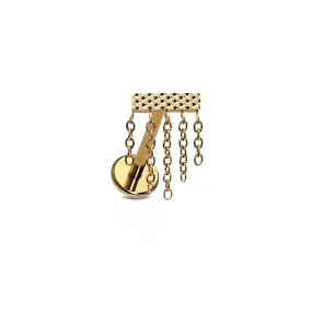 Flat Back Stud Earrings with Crypt Keeper Design