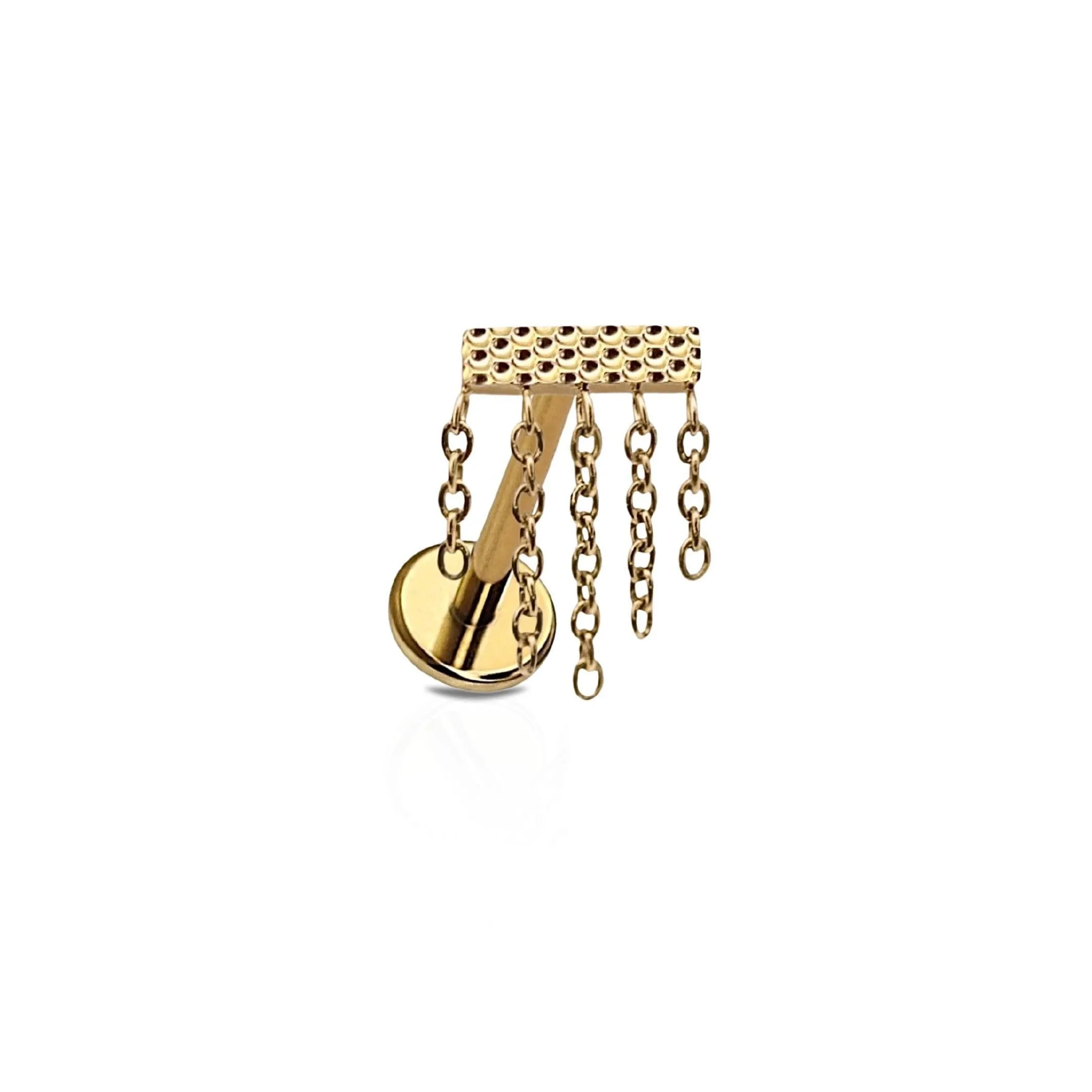 Flat Back Stud Earrings with Crypt Keeper Design