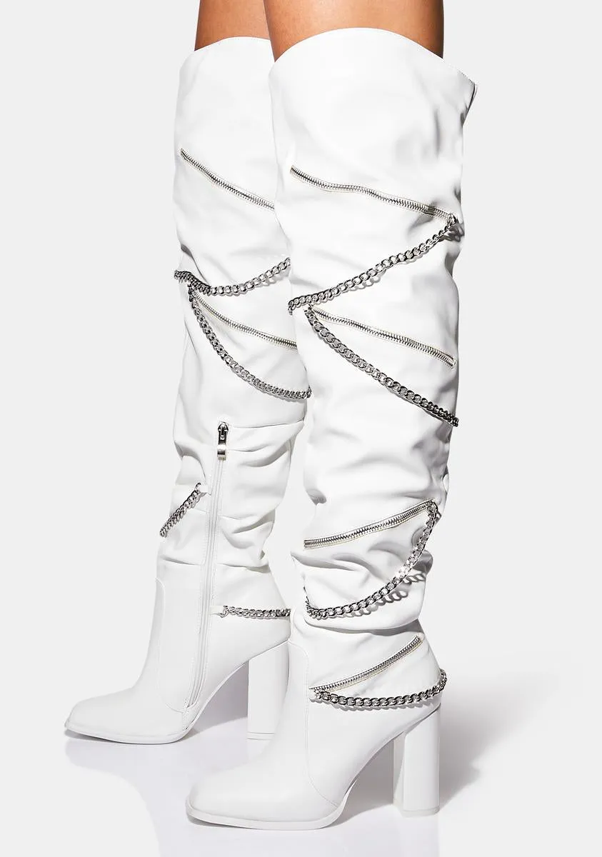 Don't Stop Knee High Boots