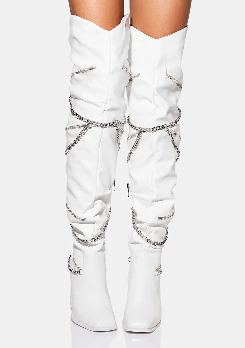 Don't Stop Knee High Boots