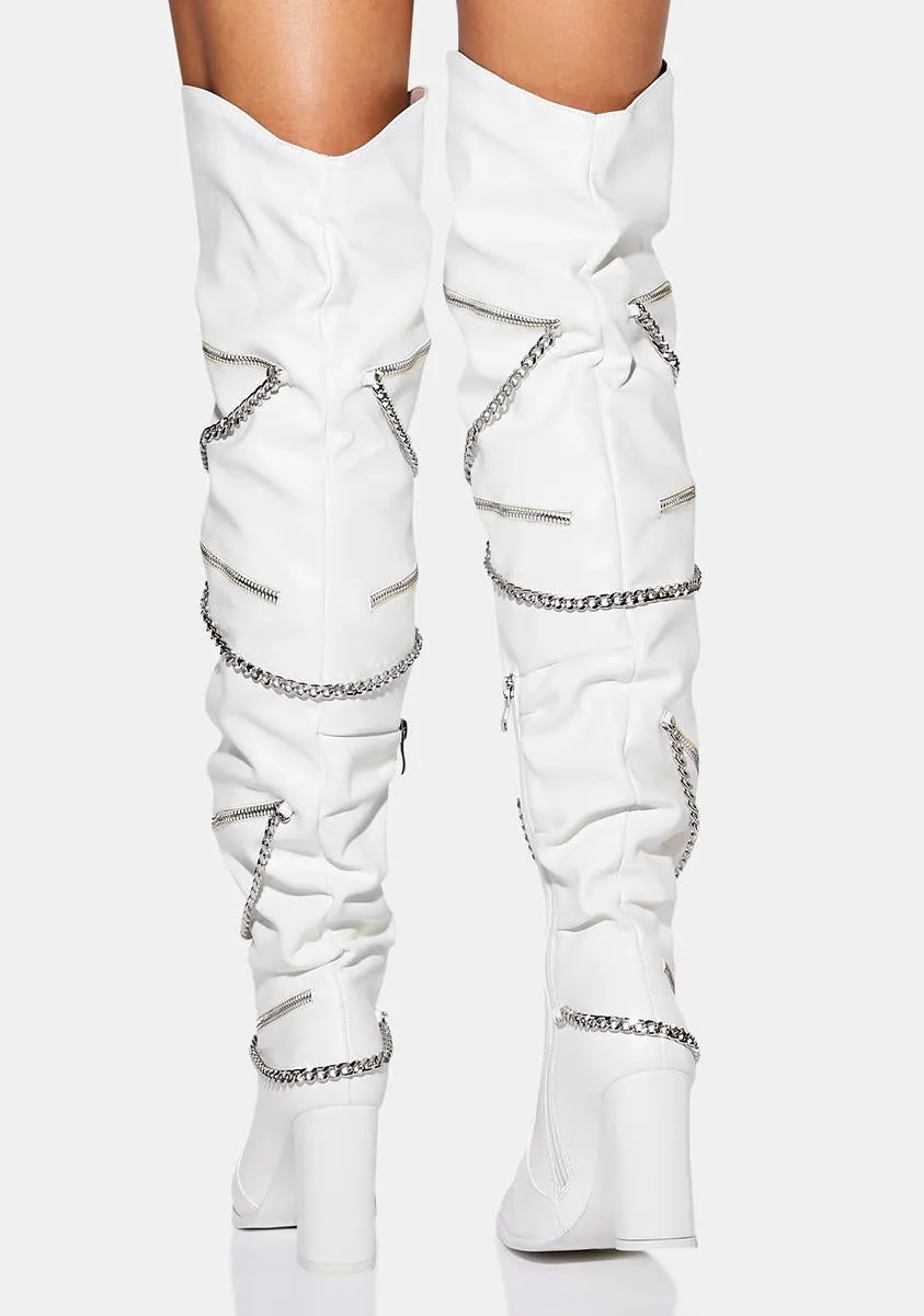 Don't Stop Knee High Boots