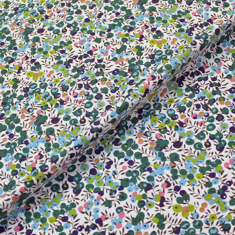 Dressmaking Cotton Poplin - Merry Berry - Green