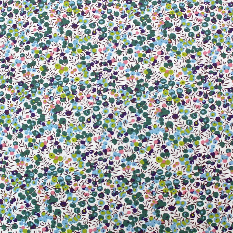 Dressmaking Cotton Poplin - Merry Berry - Green