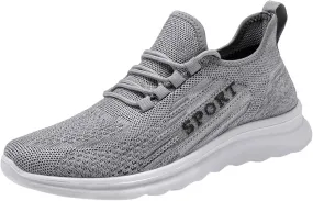 Fashion Men Sports Flat Non Slip Lace Up Fly Woven Mesh Breathable Solid Color Simple Air 1 Sneaker Shield for Mens