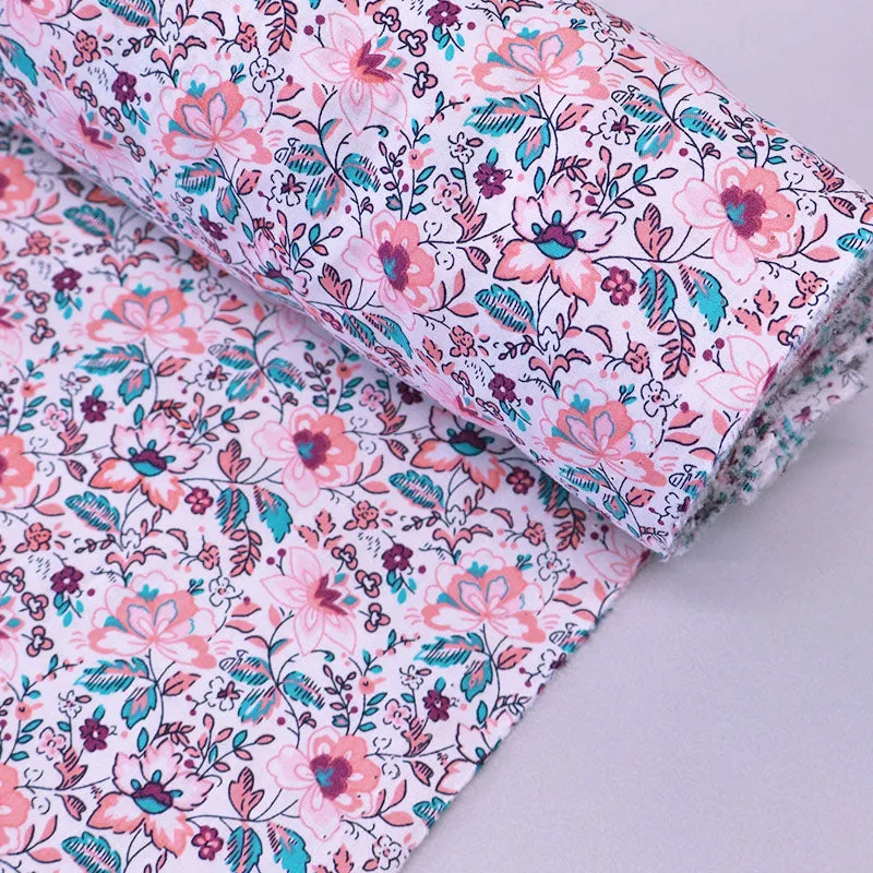 Great Value - Wide Width Floral Cotton - Monica - Pink