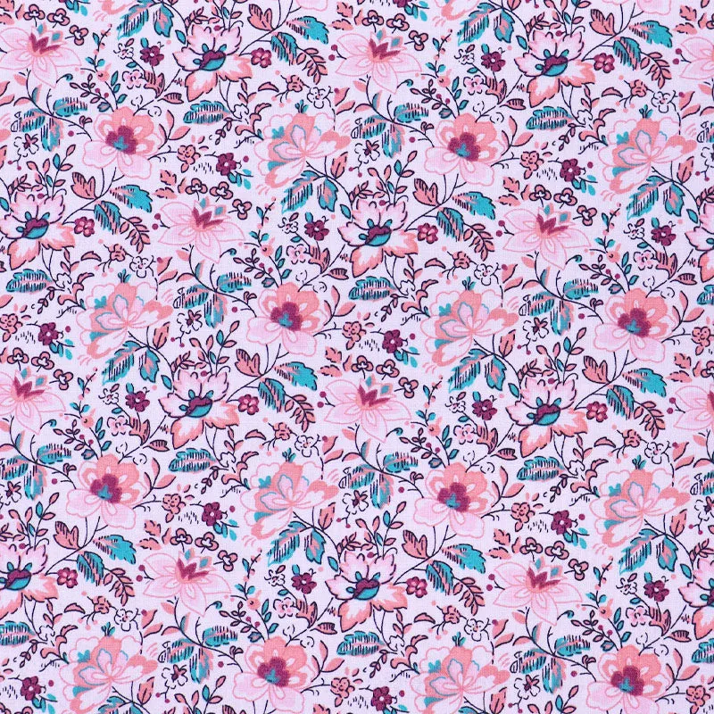 Great Value - Wide Width Floral Cotton - Monica - Pink