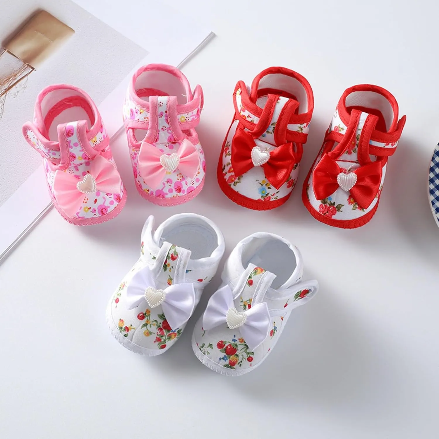 Infant Baby Boys Girls Learning To Walk Sandals Summer Autumn Shoes Baby Flat Shoes Cute Bow Sandals for Newborn
