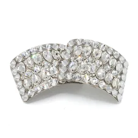 Irish Hard Shoe Buckles - Mini Pear Crystal Clear Diamante