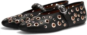 Mesh Ballet Flats for Women Buckle Strap Ballerina Flats Comfy Casual Daily Dress Perforated Mary Jane Flats