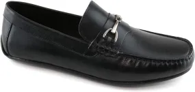 MJNY Mens Casual Comfortable Genuine Leather Lightweight Driving Moccasins Classic Fashion Buckle Loafer Slip On Breathable Driving Loafer