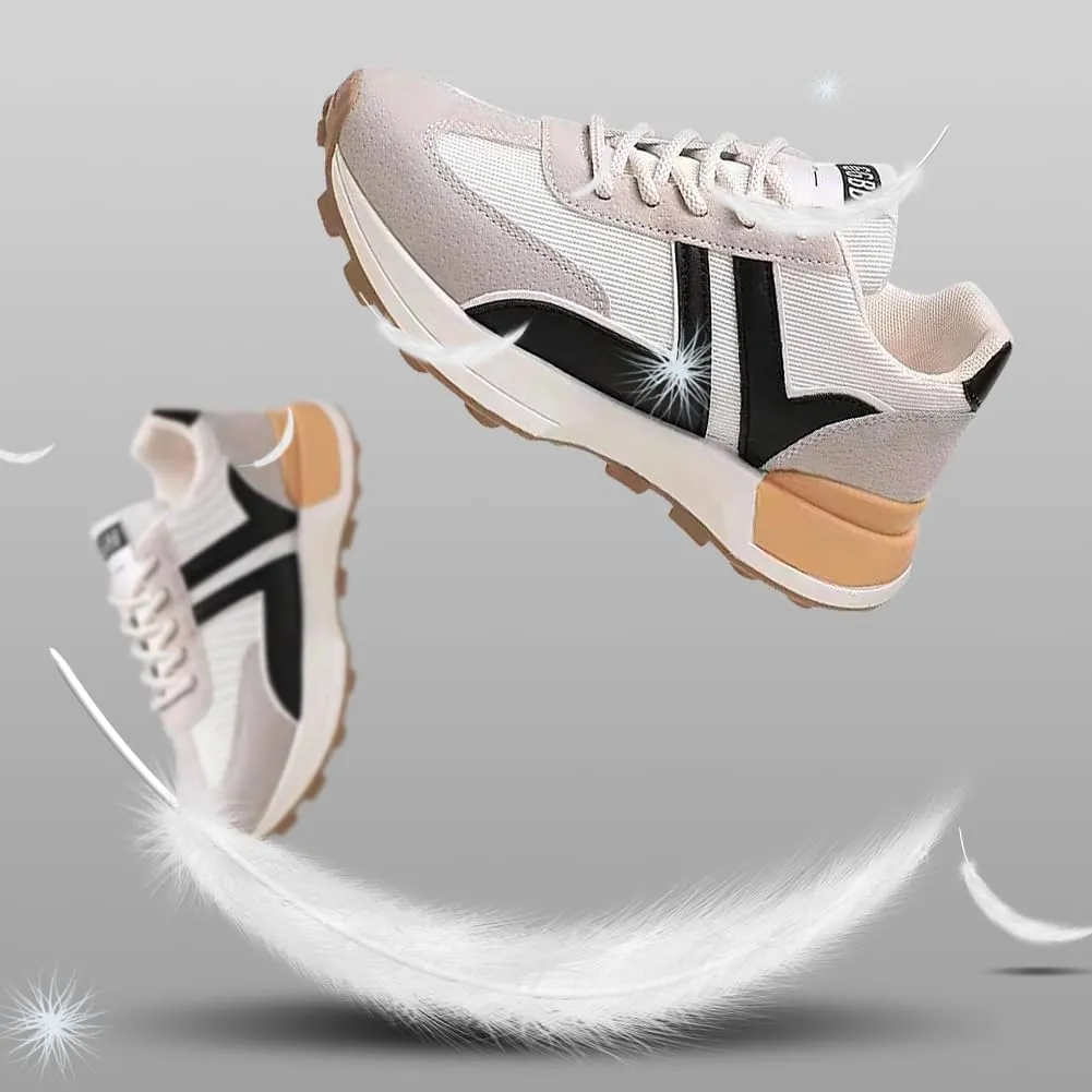 Padgene Sneakers for Women Casual Walking Shoes Comfortable Tennis Lace Up Non-Slip Running Shoes Womens Fashion Sneakers