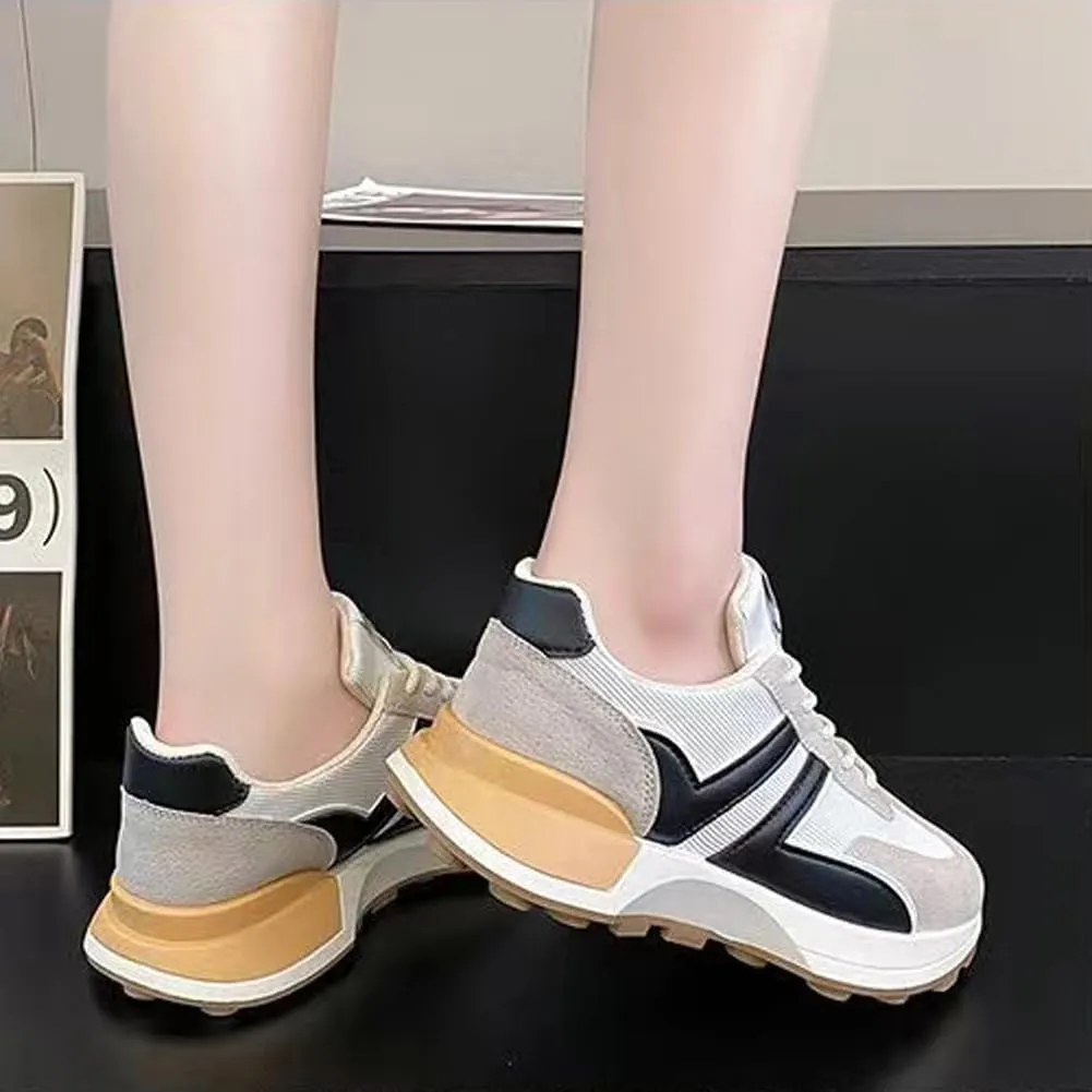 Padgene Sneakers for Women Casual Walking Shoes Comfortable Tennis Lace Up Non-Slip Running Shoes Womens Fashion Sneakers