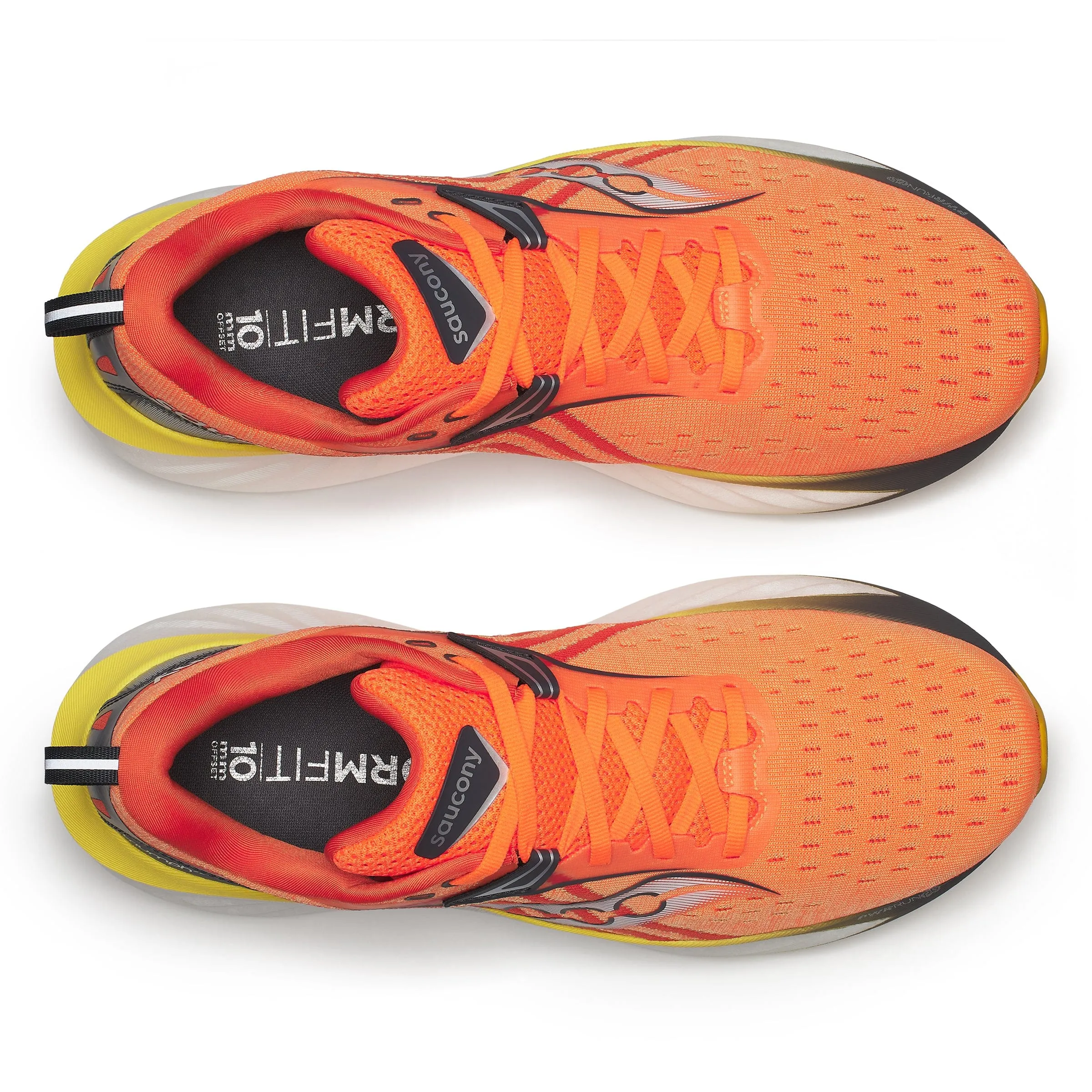 Mens Saucony Triumph 22 Running Shoes in Spice/Canary - Advanced!