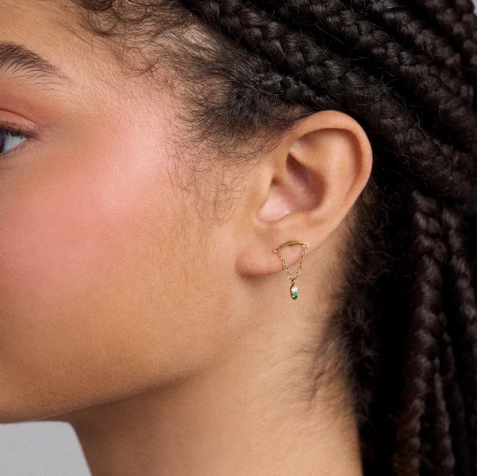 Single Nano Iris Flat Back Stud