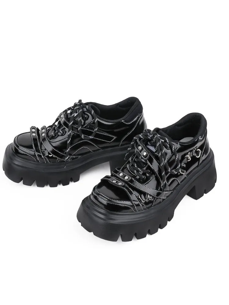 Studded belt platform shoes【s0000002126】