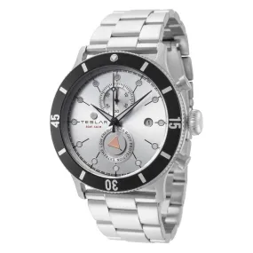 Teslar Men's Re-Balance T-10 44mm Quartz Chronograph Watch