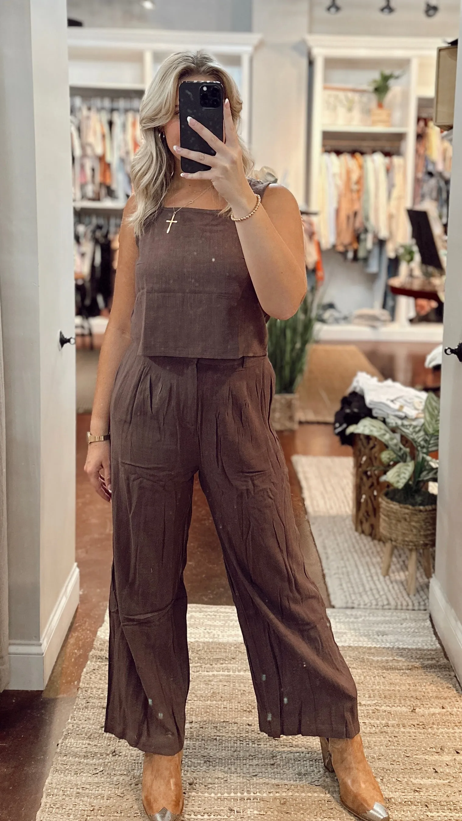The Road Trip Linen Tank