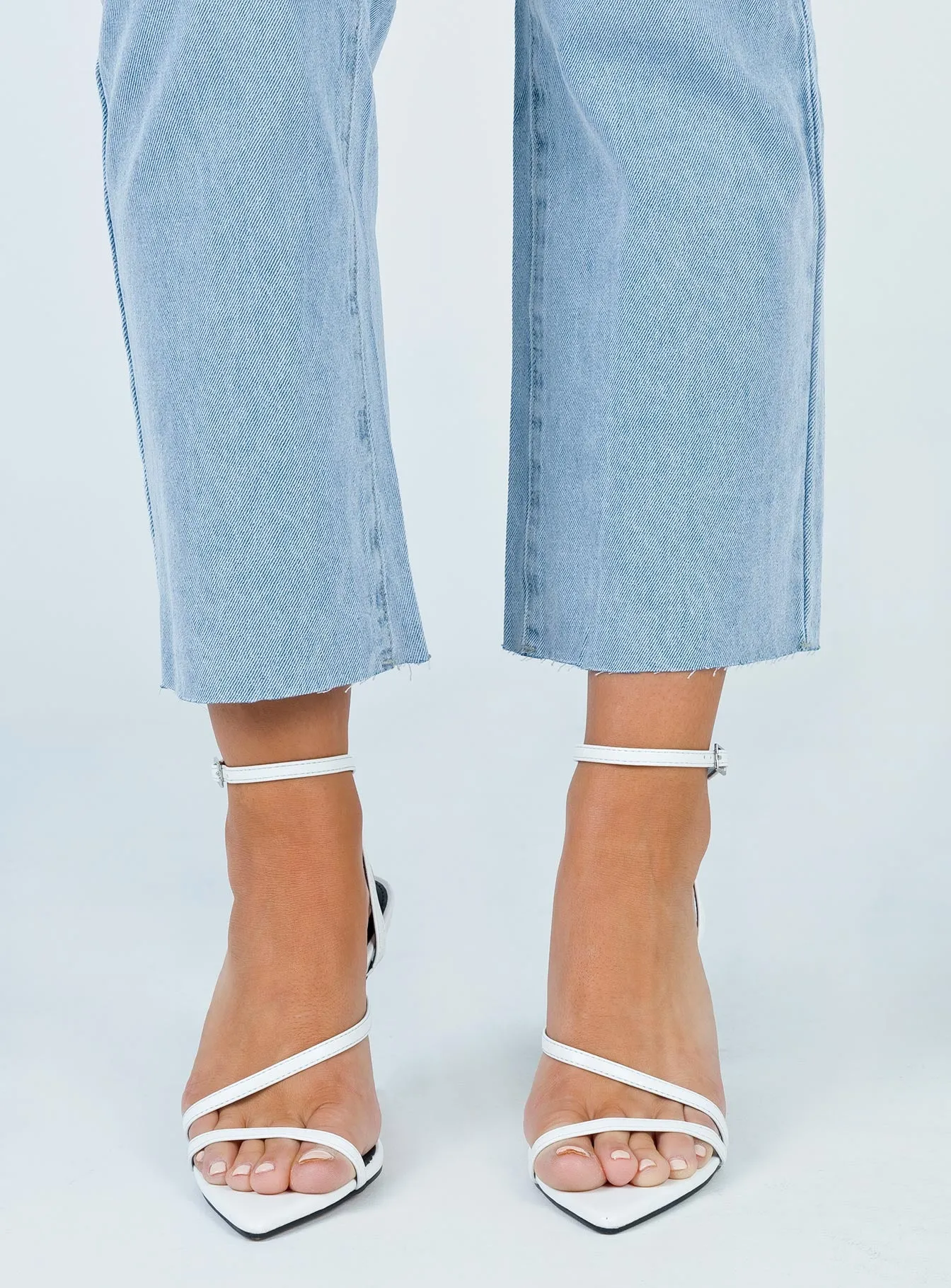 The Teagan Heels White