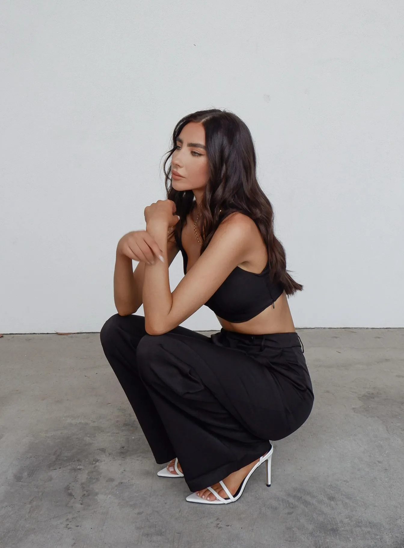 The Teagan Heels White