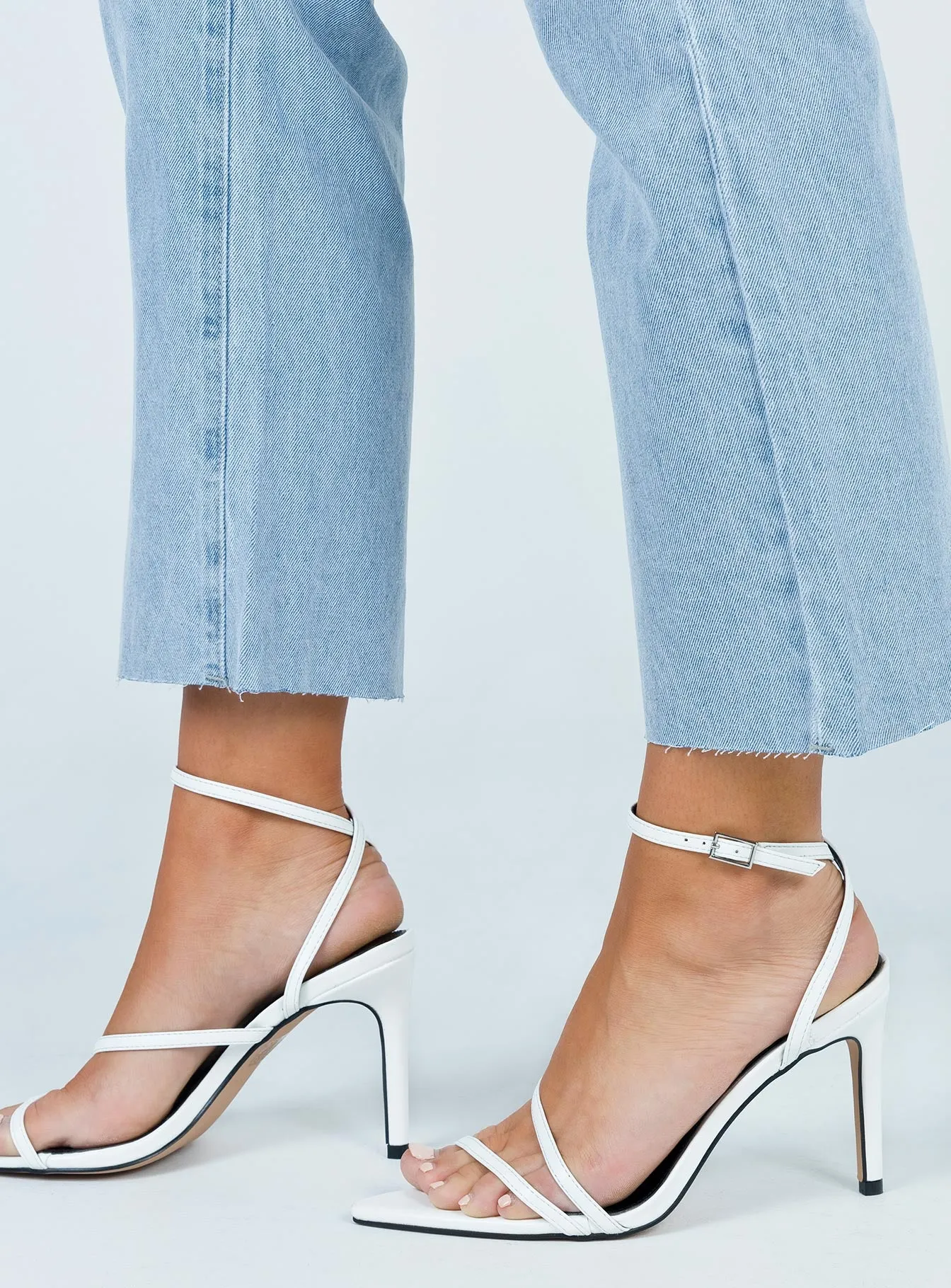 The Teagan Heels White
