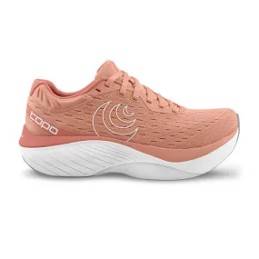 Topo Atmos Womens Running Shoes - Dusty Rose/White, Lightweight and Cushioned, AW24 Collection