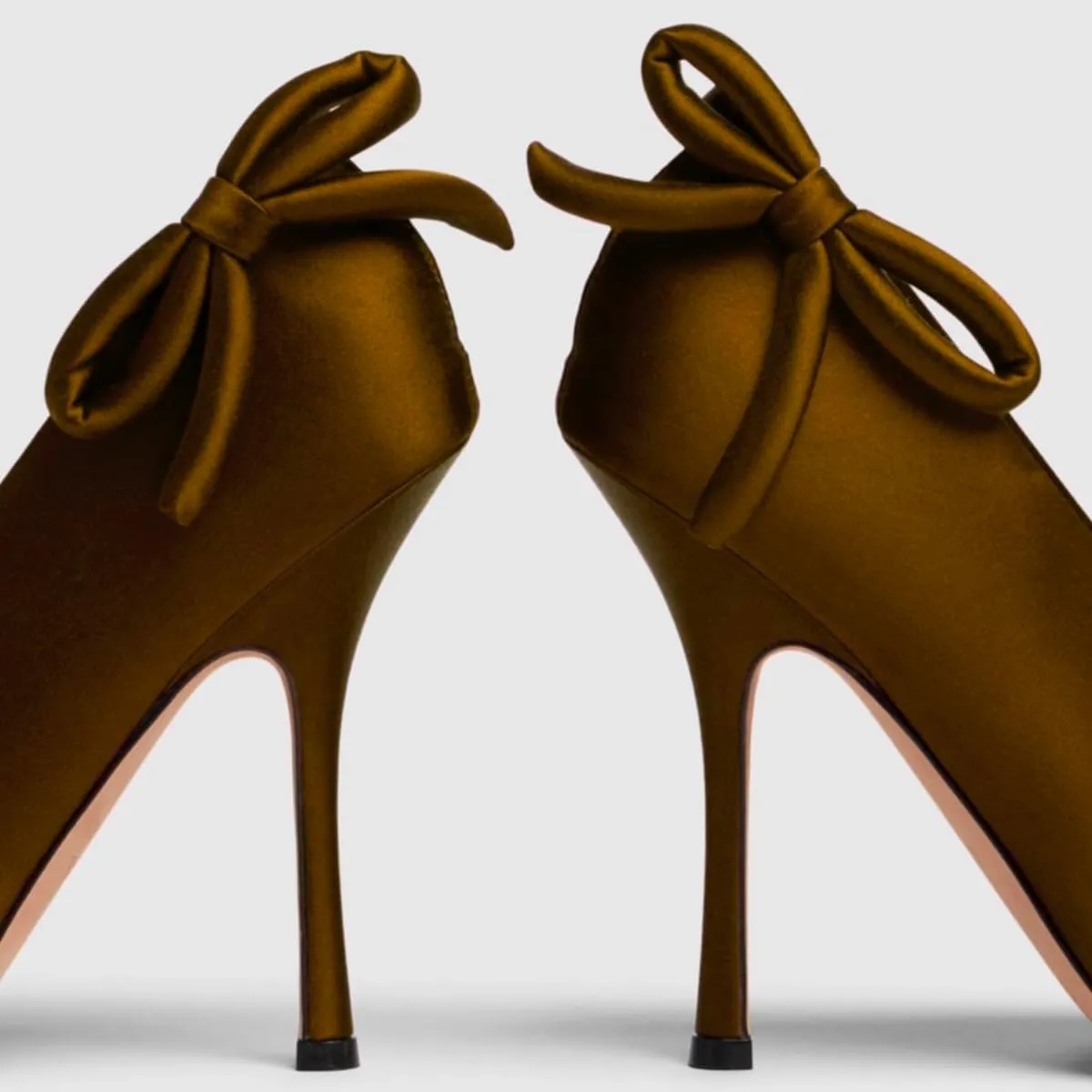 Women Satin Stiletto High Heels Pumps Bow Pointed Toe Dress Heels Sexy Party 4 inch Slim High Heel Pump Shoes Satin Closed Toe Dress Sandals Wedding Bridal Evening Stilettos 4-11 M US