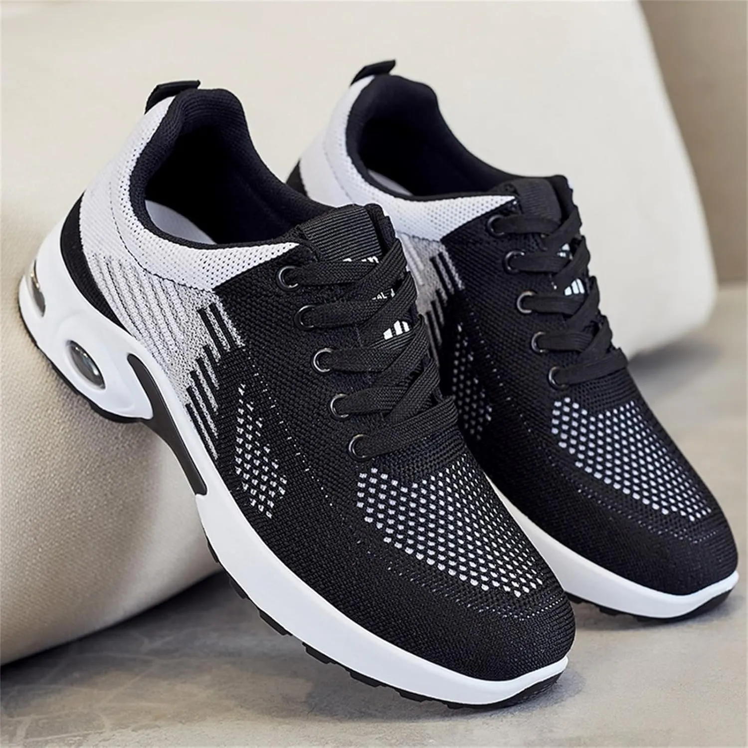 Womens Sneakers Arch Support Orthopedic Shoes Air Cushion Running Trainer Lightweight Tennis Athletic Walking Shoes Mesh Breathable Comfortable Fashion Gym Work Sneakers
