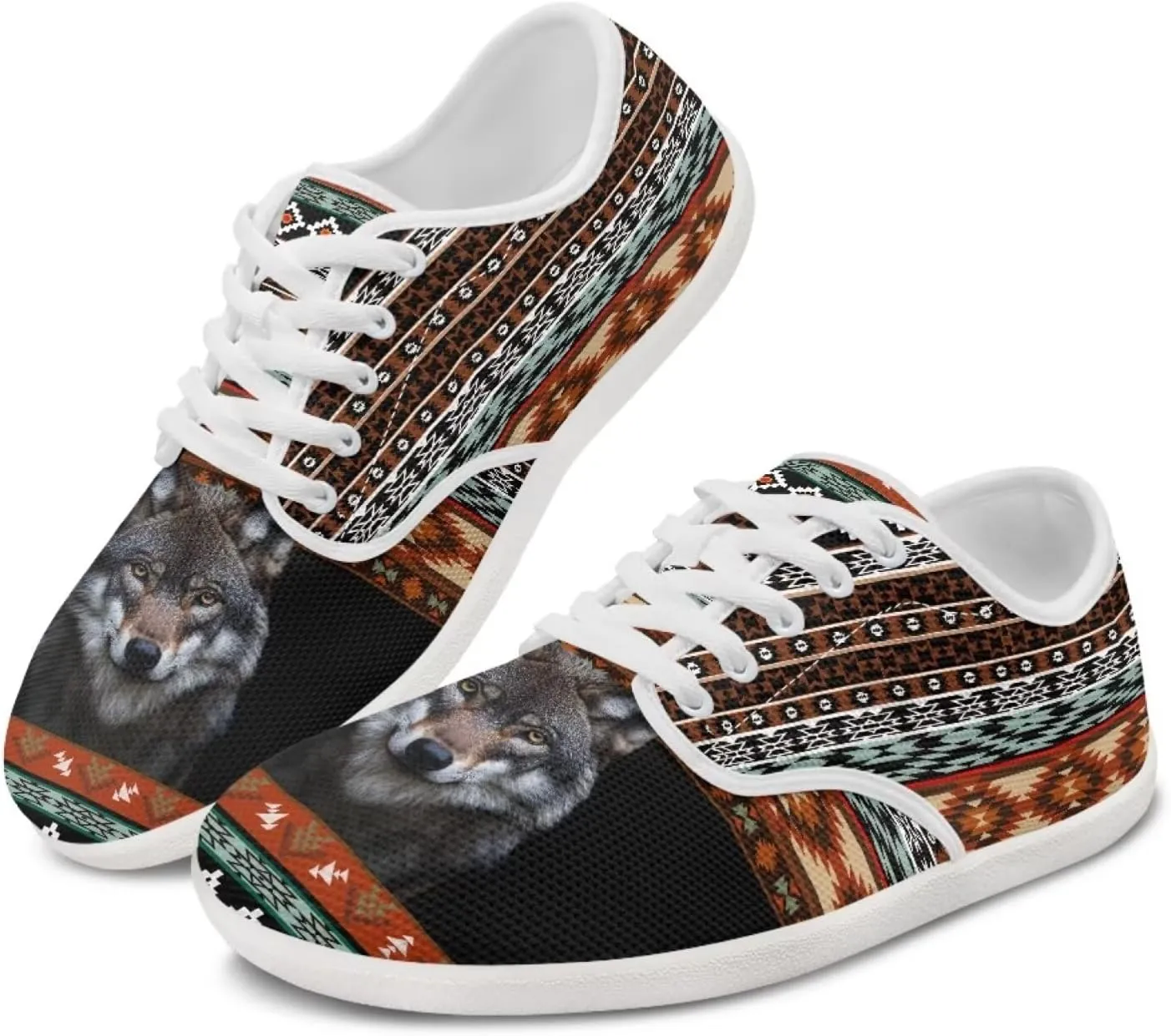 Women's Work Shoes Casual Skate Shoes Lace-Up Running Sneakers Basketball Driving Walking Shoes