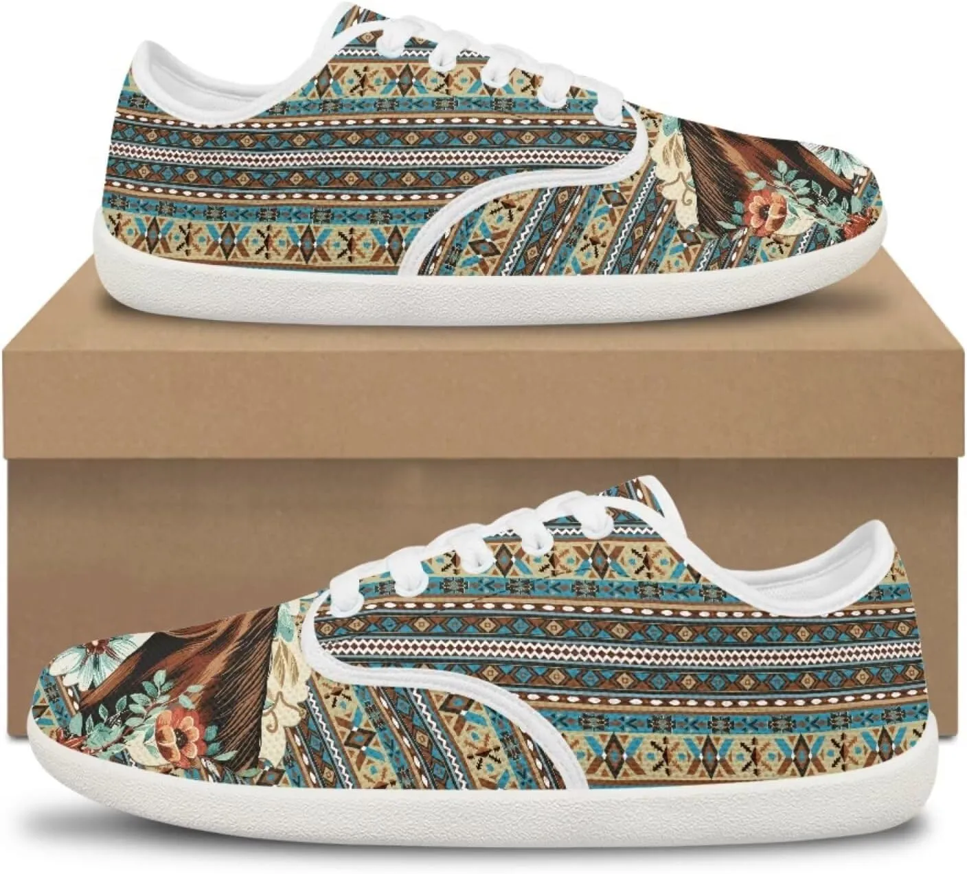 Women's Work Shoes Casual Skate Shoes Lace-Up Running Sneakers Basketball Driving Walking Shoes