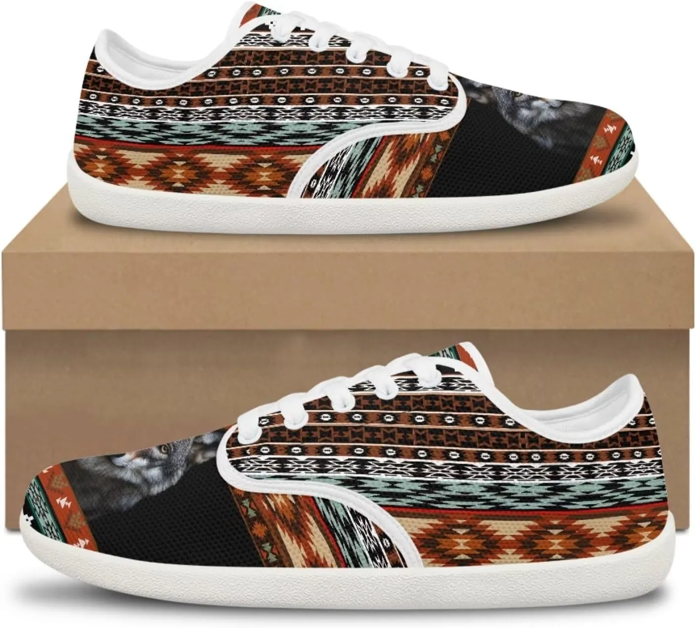 Women's Work Shoes Casual Skate Shoes Lace-Up Running Sneakers Basketball Driving Walking Shoes